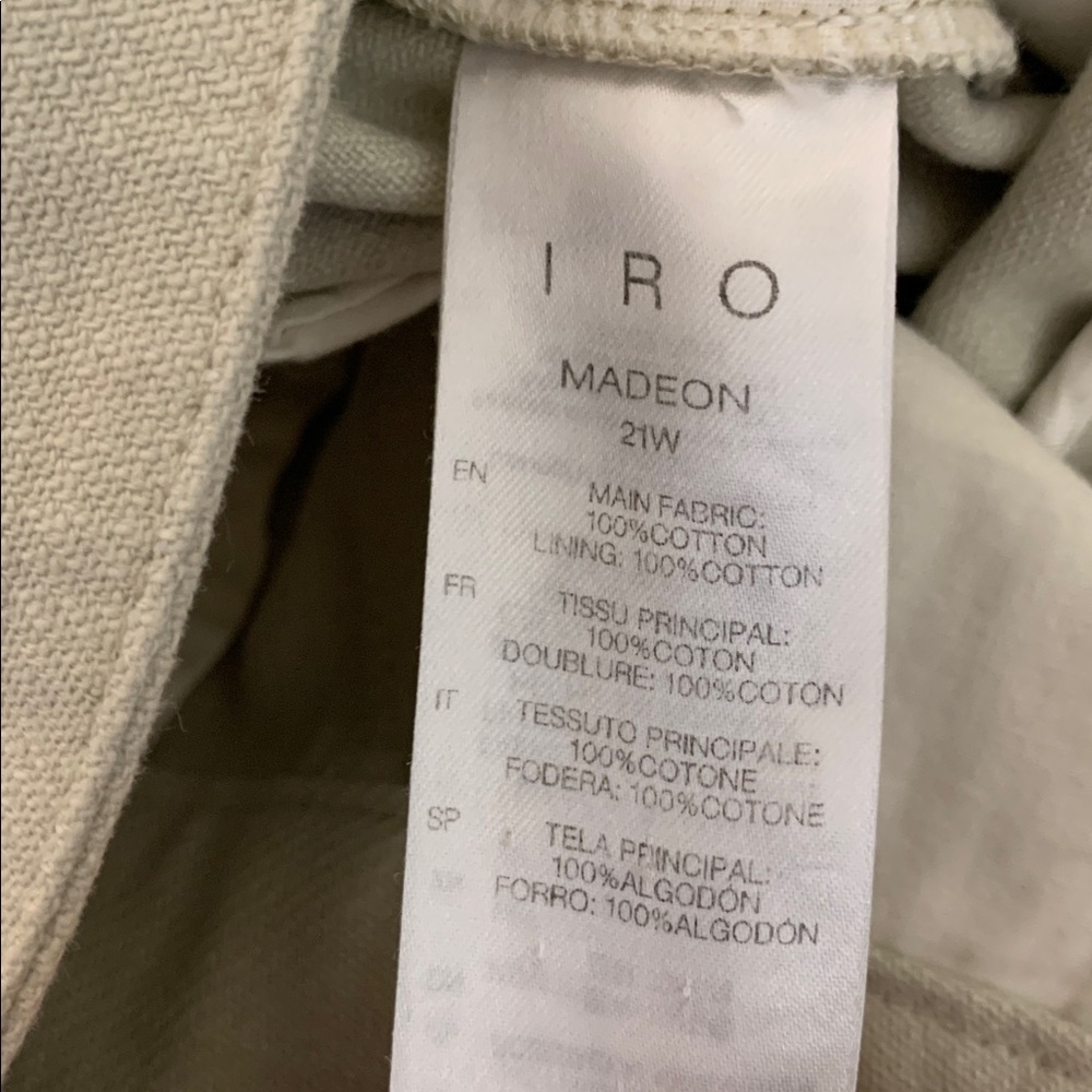 IRO Madeon Belted Pants in Natural - Picture 14 of 15